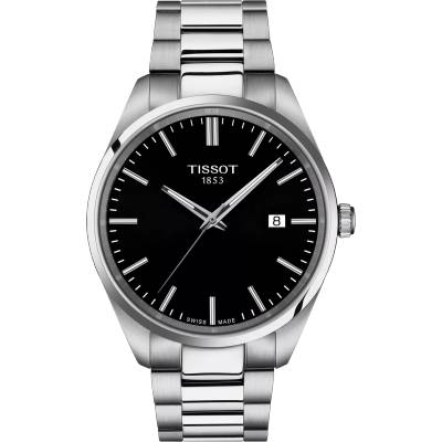 Tissot Мъжки часовник Tissot PR 100 40mm 150.410. 11.051. 00, Сребрист / Черен (TIS150.410.11.051.00)