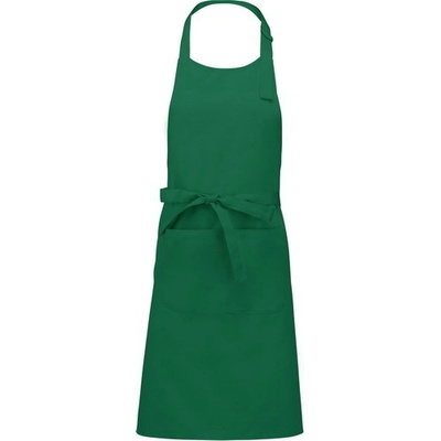 Kariban Vintage K885 Zástera s dvojitým vreckom kelly green