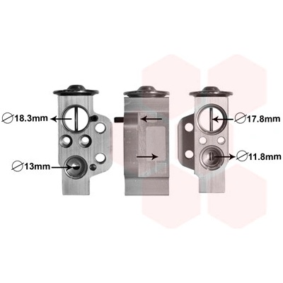 Expanzní ventil, klimatizace VAN WEZEL 58001333