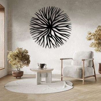 Decono Метална Декорация Абстрактна Корона на Дърво