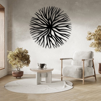 Decono Метална Декорация Абстрактна Корона на Дърво