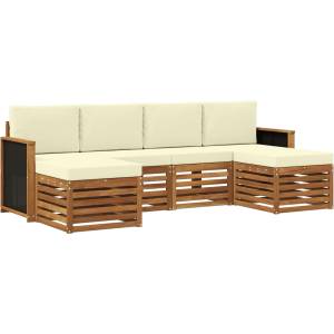 vidaXL Комплект дивани за открито 5 бр (3384671)