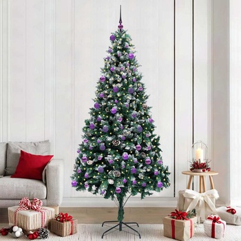 vidaXL С изкуствено коледно дърво с 300 LED светодиода Зелен 240 cm (3396288)