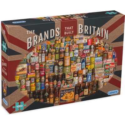 Gibsons Пъзел Gibsons от 1000 части - Марките, които създадоха Британия, Робърт Опи (G7073)