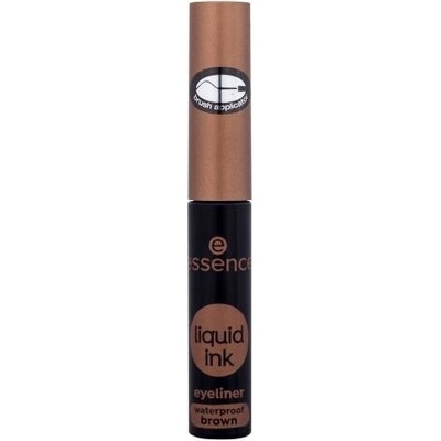Essence Liquid Ink Eyeliner Waterproof Tekuté očné linky Brown 3 ml