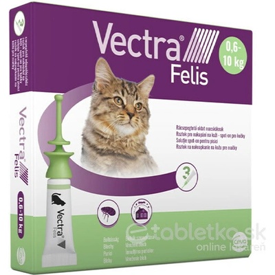 VECTRA Felis Spot-On pre mačky 0,6-10 kg 3 x 0,9 ml