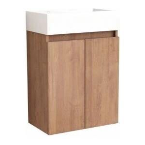 InterCeramic Compact Мебел за баня 4241 с умивалник - стенен pvc шкаф, бял гланц (4241)
