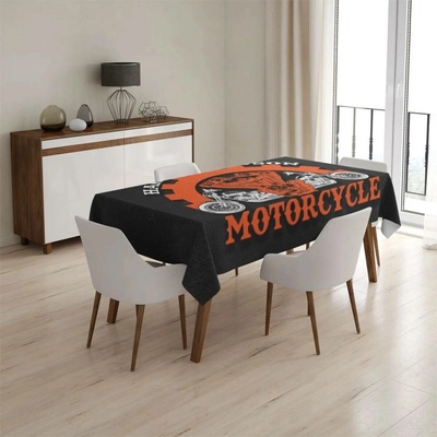 Sablio Ubrus Harley-Davidson motor Černé pozadí 145x240 cm