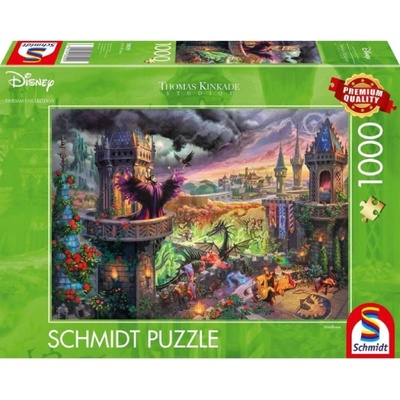 Schmidt Spiele Puzzle Schmidt Thomas Kinkade Disney Maleficent 1000pc (sch8029)