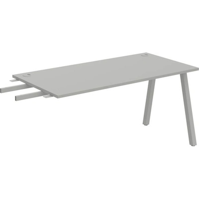 OFFICE PRO s.r.o. HOBIS prídavný stôl do uhla - US A 1600 RU, hĺbka 80 cm, šedá