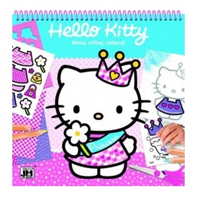 Maluj stříhej nalepuj Hello Kitty