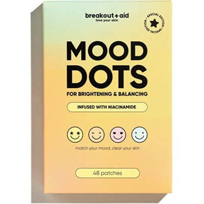 Breakout+aid Náplasti na lokální ošetření akné s niacinamidem Mood Dots 48 ks