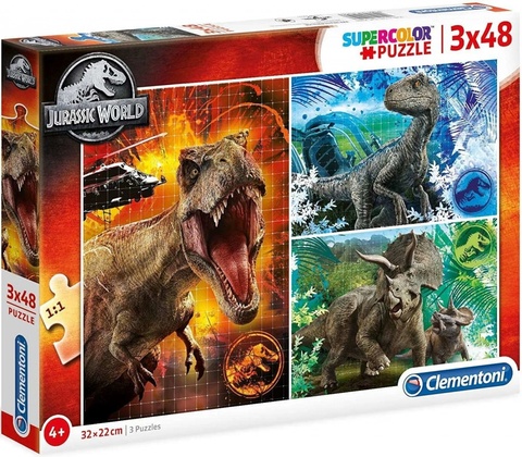 Clementoni 3x48 Jurassic World