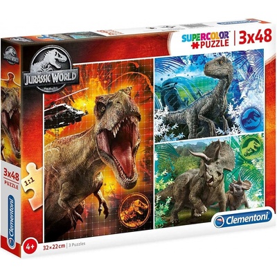 Clementoni 3x48 Jurassic World