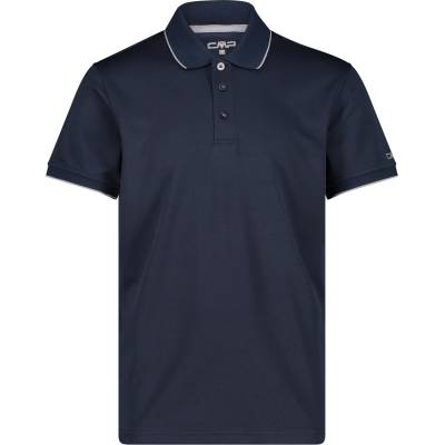 CMP Мъжка поло тениска CMP Polo Piquet Polo shirt - Black Blue / Cemento - размер 46 (EU) (216-3134-0211)