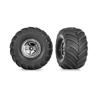 Traxxas koleso 1.3" kolesá chróm pneu Terra Groove 2