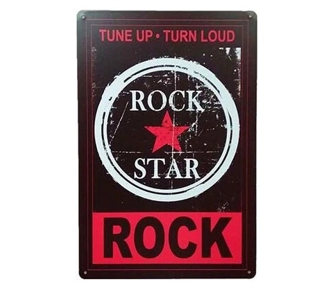 Ceduľa Rock Star