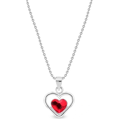 Spark červený se Swarovski elements sweetheart NM28086LSI-L Light siam