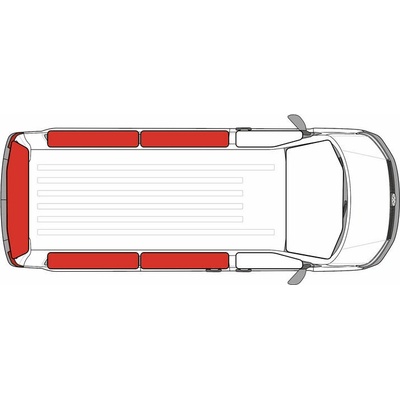 Carbest Termoizolační tkaninové clony pro VW ID.BUZZ - sada pro obytnou část varianta krátká verze (2023 a dále)