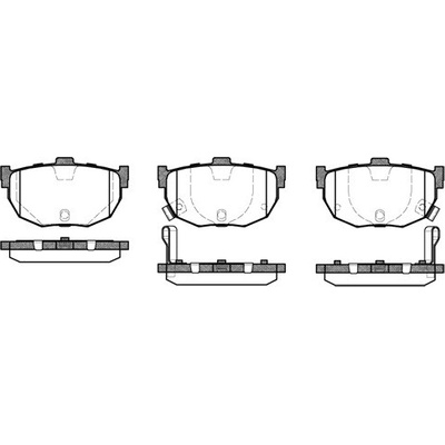 Sada brzdových platničiek kotúčovej brzdy REMSA 0294.22