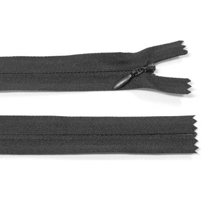 Spirálový zip no.3 skrytý nerozepínací 40cm látkový - více barev color: 732 černá