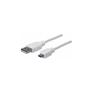 Manhattan USB-A/Micro-B M/M Cable 0.6m white
