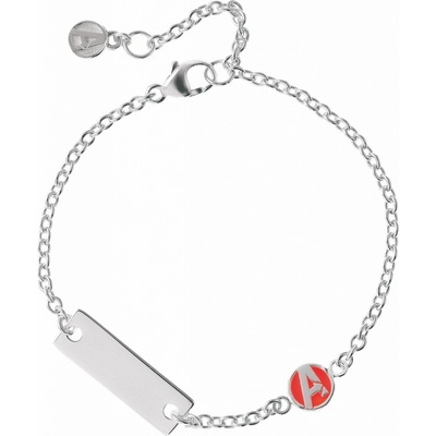 Marvel dětský náramek symbol Avengers stříbrný BS00072RL-55.CS