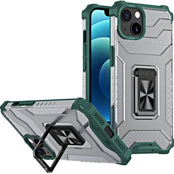 Apple Калъф Crystal Ring Case за Apple iPhone 13 - Зелен KP13921