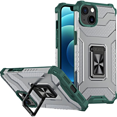 Apple Калъф Crystal Ring Case за Apple iPhone 13 - Зелен KP13921