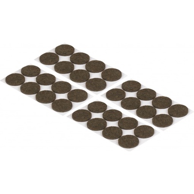 Walteco Filcové podložky, průměr 30mm, samolepicí, hnědé, 32 ks , 84944 – Zbozi.Blesk.cz