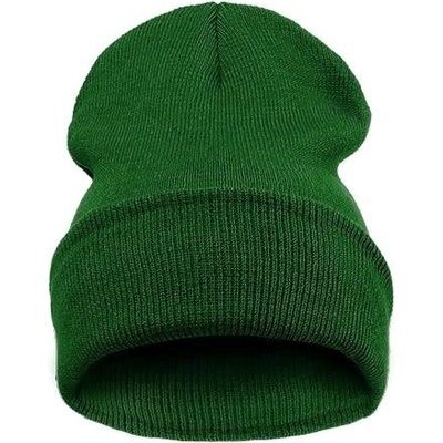 Blingstar Blank Beanie Smaragd zelená tmavá