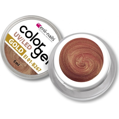 Enii Nails Barevný UV/LED gold gel 267 5 ml