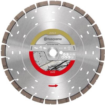 Husqvarna CONSTRUCTION Elite-Cut S45 EXO-GRIT Диамантен диск за сухо и мокро рязане на бетон, тухли и керемиди ф600 мм 25.4 мм (579 82 07 70) (579 82 07 70)