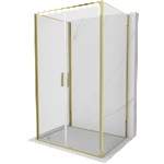 Mexen Exo-B Duo 3S душ кабина 3-стенна с врата 90 x 85 см, прозрачна, златна (814-090-085-50-00-3S)