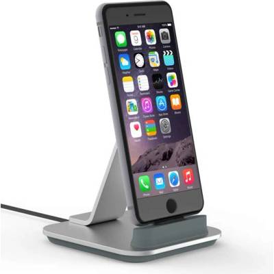 Kanex Lightning Sync & Charge Dock - алуминиева док станция с вграден кабел (зареждане+синхронизация) за iPhone, iPad и iPod с Lightning