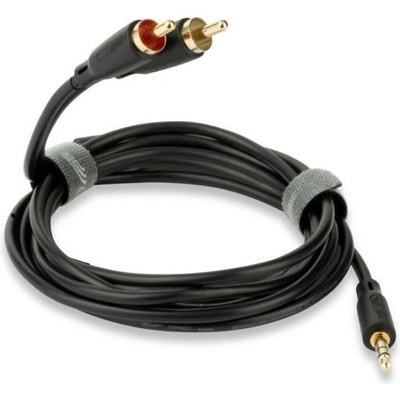 QED Кабел QED - Connect, 3.5 mm/Phono, 3 m, черен (QE8117)