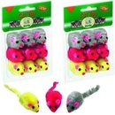 Karlie Myš barevná + catnip 9 ks, 5 cm