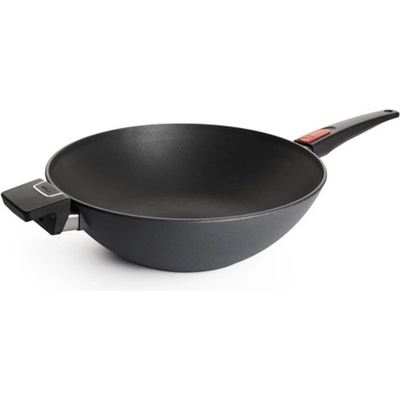 Wok na indukci DIAMOND LITE 34 cm, s odnímatelnou rukojetí, titan, WOLL