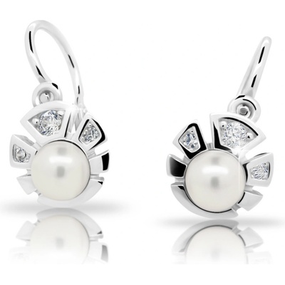 Cutie dětské stříbrné C2410 bílá