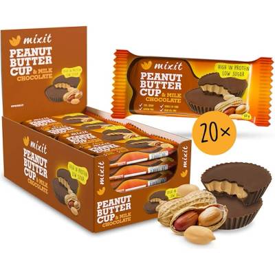Mixit Proteínový Cup Peanut Butter mliečna čokoláda 42 g