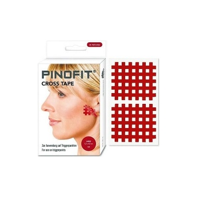 Pino Pinofit cross tape velký červený 5,2 cm x 4,5 cm 40 ks