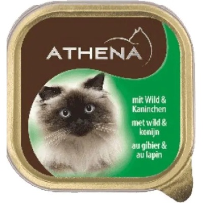 Athena - ПАСТЕТ Месо от дивеч и заек, пълноценна храна за израснали котки, Германия - 100 гр