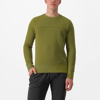 Castelli Logo Sweatshirt Defender green