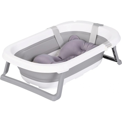 Chipolino Сгъваема вана с подложка за къпане Chipolino - Исла, 81 cm, сива (VKISL0243GY)