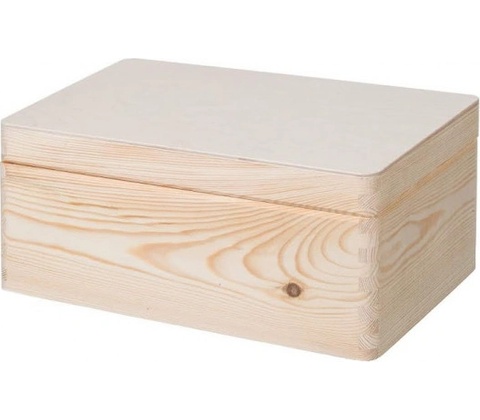 ČistéDřevo Dřevěný box s víkem 30X20X14 CM bez rukojeti