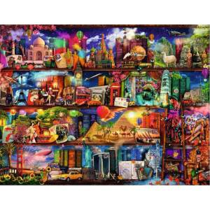 Ravensburger - Puzzle World of Books - 2 000 piese