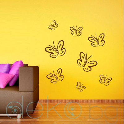 Пеперуди - комплект 11 бр (5214)