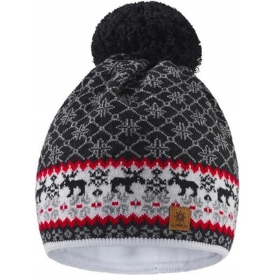 Fashionweek dámská zimní čepice s bambulí flísová podšívka Woolk North NR Model 4