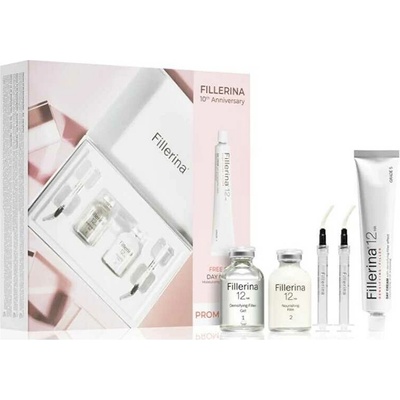Fillerina Densifying Filler pleťová péče vyplňující vrásky 2 x 30 ml + denní krém proti vráskám 50 ml dárková sada