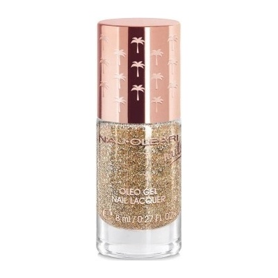 Naj Oleari Oleo gel Nail Lacquer lak na nehty s gelovým efektem 33 glim.gold 8 ml
